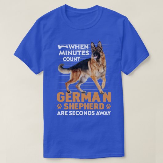 Funny German shepherder gift T-Shirt (Design vorne)