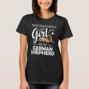 Funny German Shepherds Art for Girls Frauen Hausti T-Shirt