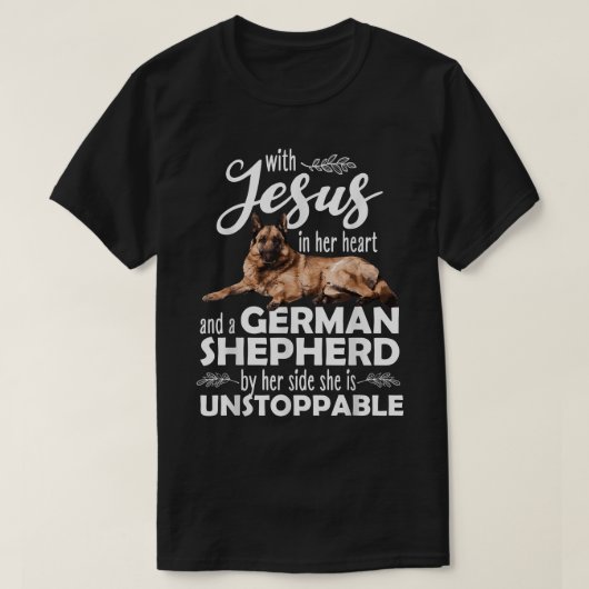 Funny German Shepherds Art for Women Girls Kinder T-Shirt (Design vorne)