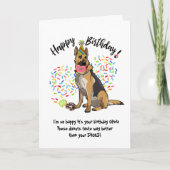 Funny German Sherd Birthday Card Donuts Einladung (Vorderseite)