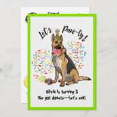 Funny German Sherd Birthday Party Einladung (Vorne/Hinten)