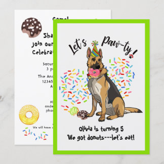 Funny German Sherd Birthday Party Einladung