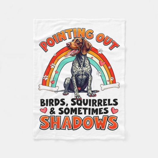 Funny German Shorthaired Inter Design For Dog Love Fleecedecke (Vorderseite)