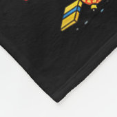 Funny German Shorthaired Inter Dog Christmas Tree  Fleecedecke (Ecke)