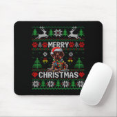 Funny German Shorthaired Inter Dog Ugly Xmas Sweat Mousepad (Mit Mouse)