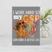 Funny German Shorthaired Pointer Gifts GSP Lover Einladung (Stehend Vorderseite)