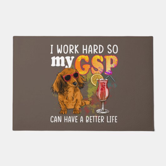 Funny German Shorthaired Pointer Gifts GSP Lover Fußmatte (Vorderseite)