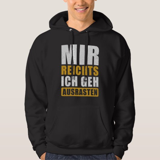 Funny German Sprichwort Freak Out Hoodie (Vorderseite)