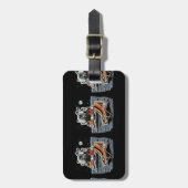 Funny German towel  Gepäckanhänger (Vorderseite vertikal)