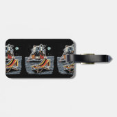 Funny German towel  Gepäckanhänger (Rückseite horizontal)