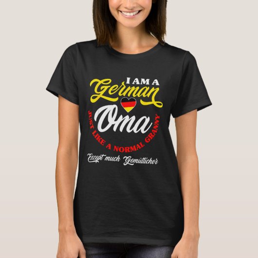 Funny Germany German Oma German Granny Deutsche Om T-Shirt (Vorderseite)