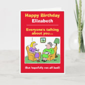 Funny Gerüchte, Klatsch und Gerede über das Thema Karte (Vorderseite)