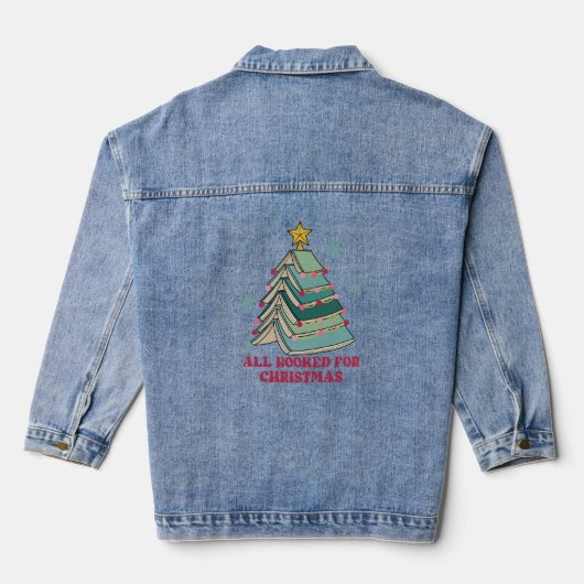 Funny Geschenk für Bibliothekar, alles zu Weihnach Jeansjacke (Rückseite)