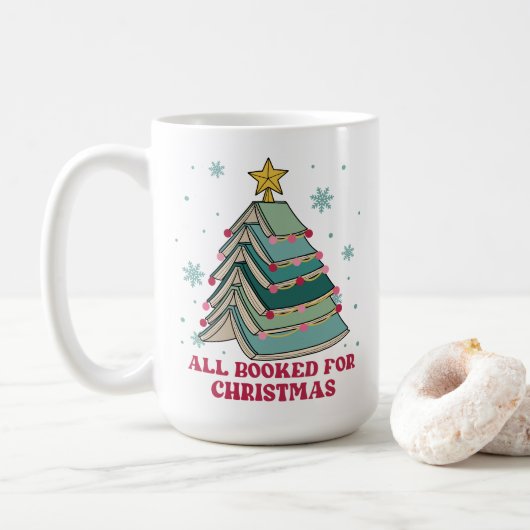Funny Geschenk für Bibliothekar, alles zu Weihnach Kaffeetasse (Mit Donut)