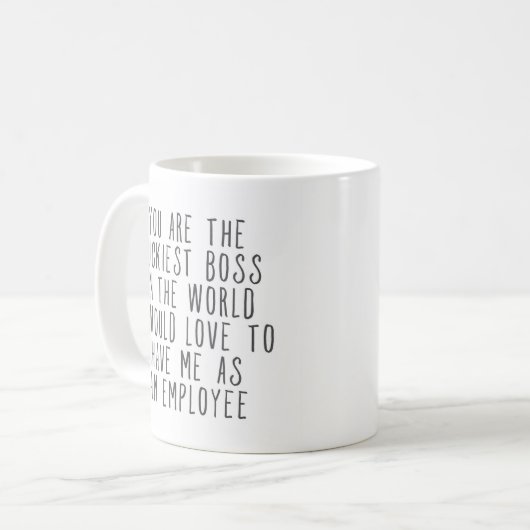 Funny Geschenk für Boss Coffee Tasse (Vorderseite Links)