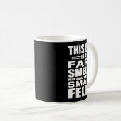 Funny Geschenk für Vater Furz Riecht Vater bedeute Kaffeetasse (VorderseiteRechts)