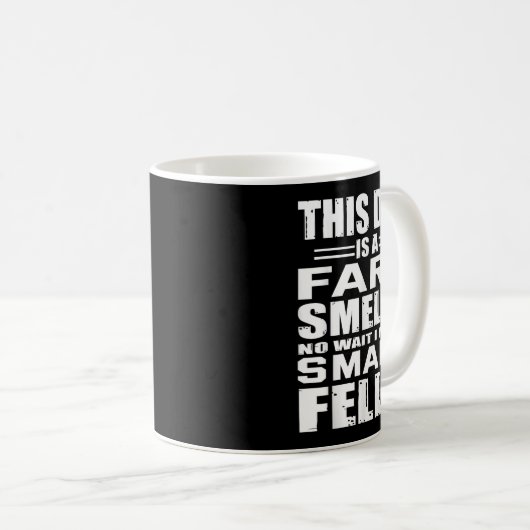Funny Geschenk für Vater Furz Riecht Vater bedeute Kaffeetasse (VorderseiteRechts)