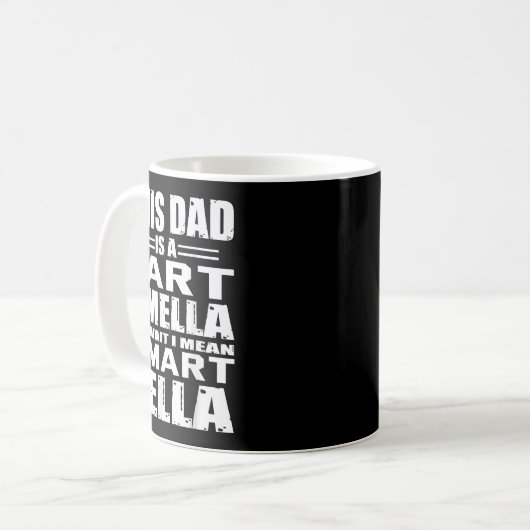 Funny Geschenk für Vater Furz Riecht Vater bedeute Kaffeetasse (Vorderseite Links)