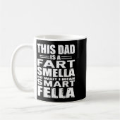 Funny Geschenk für Vater Furz Riecht Vater bedeute Kaffeetasse (Links)