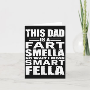 Funny Geschenk für Vater Furz Riecht Vater bedeute Karte