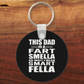 Funny Geschenk für Vater Furz Riecht Vater bedeute Schlüsselanhänger (Vorderseite)