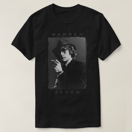 Funny Geschenk für Warren Art Zevon Geschenke zu H T-Shirt (Design vorne)
