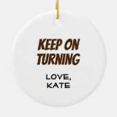 Funny Geschenk für Wood Worker Turner Carpenter Ha Keramik Ornament (Hinten)