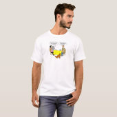Funny Geschenk für Woodturner Lockdown Cartoon T S T-Shirt (Vorne ganz)