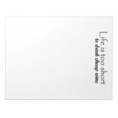 Funny Geschenk Ideen Geschenke Wein Zitat große No Notizblock (Vorderseite)