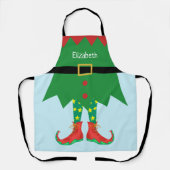 Funny Geschenk Weihnachten Elf Weihnachten Helferu Schürze (Vorderseite)
