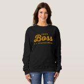 Funny Geschenke für Boss von Mitarbeiter Proud Bos Sweatshirt (Vorne ganz)