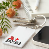 Funny Geschenke für Brüder: A+ Bruder Schlüsselanhänger (Vorderseite rechts)