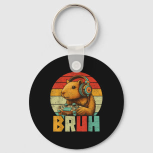 Funny Geschenke für Capybara Liebhaber Männer Jung Schlüsselanhänger