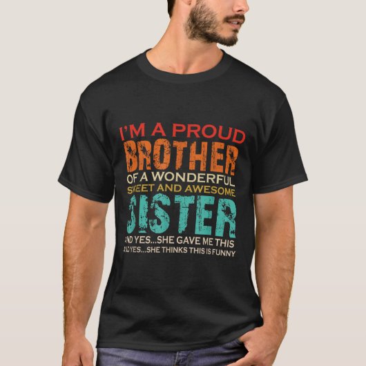 Funny Geschenke für die Brüder von Phantastischer T-Shirt (Vorderseite)