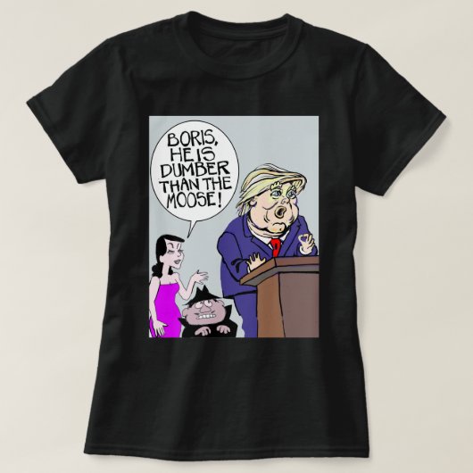 Funny Geschenke für Donald Boris und Natasha Long T-Shirt (Design vorne)