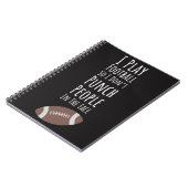 Funny Geschenke für Fußballspieler High School Tea Notizblock (Linke Seite)
