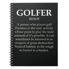 Funny Geschenke für Golfer mit Joke Quote Sport Notizblock