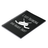 Funny Geschenke für Hockey Fans Spielerangebot Lov Notizblock (Linke Seite)