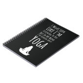Funny Geschenke für Yoga Liebhaber für sie Notizblock (Linke Seite)