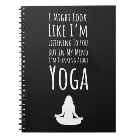 Funny Geschenke für Yoga Liebhaber für sie Notizblock (Vorderseite)