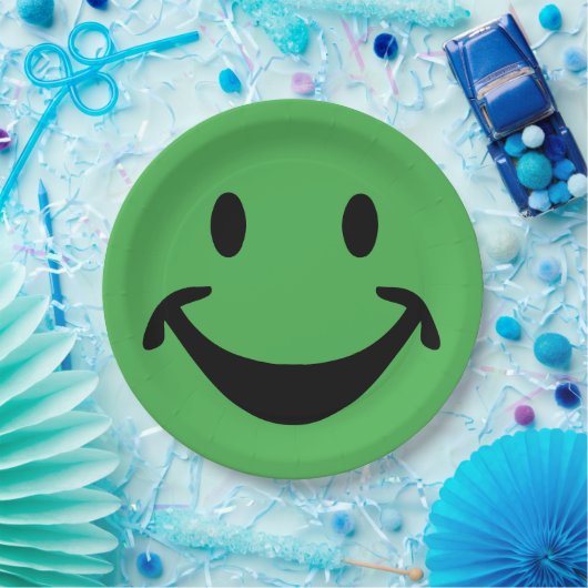 Funny Gesicht + dein Rücken. Ideen Pappteller (Party)