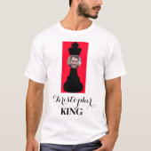 Funny Gesichtsschachstück T-Shirt (Vorderseite)