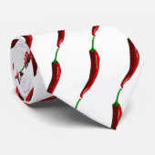 Funny gestreift Hot Chili Paprikaschoten für Köche Krawatte (Gerollt)