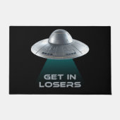 Funny "Get in Losers" UFO Fußmatte (Vorderseite)