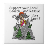 Funny Get Lost Fliese (Vorderseite)