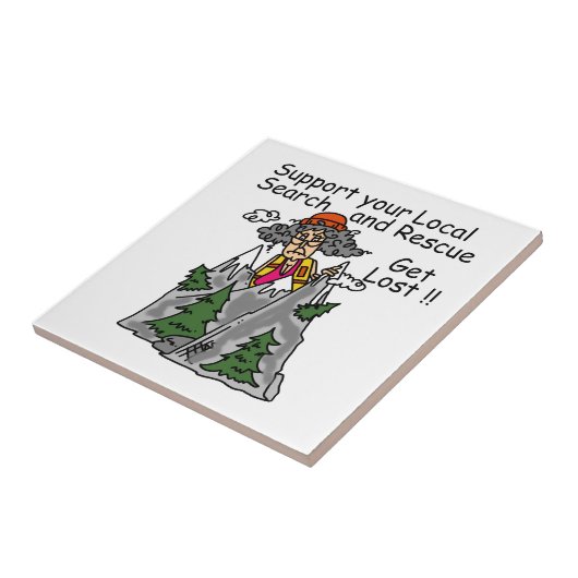 Funny Get Lost Fliese (Seite)