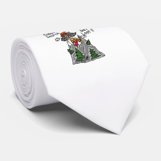 Funny Get Lost Krawatte (Gerollt)