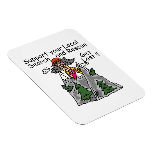 Funny Get Lost Magnet (Rechte Seite)