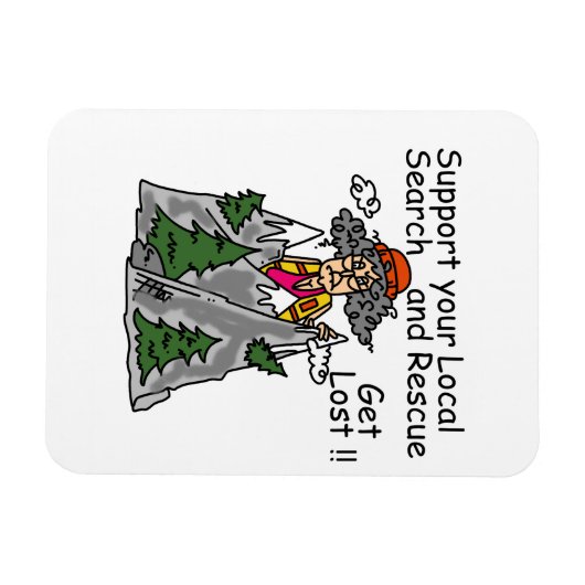 Funny Get Lost Magnet (Horizontal)
