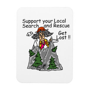 Funny Get Lost Magnet